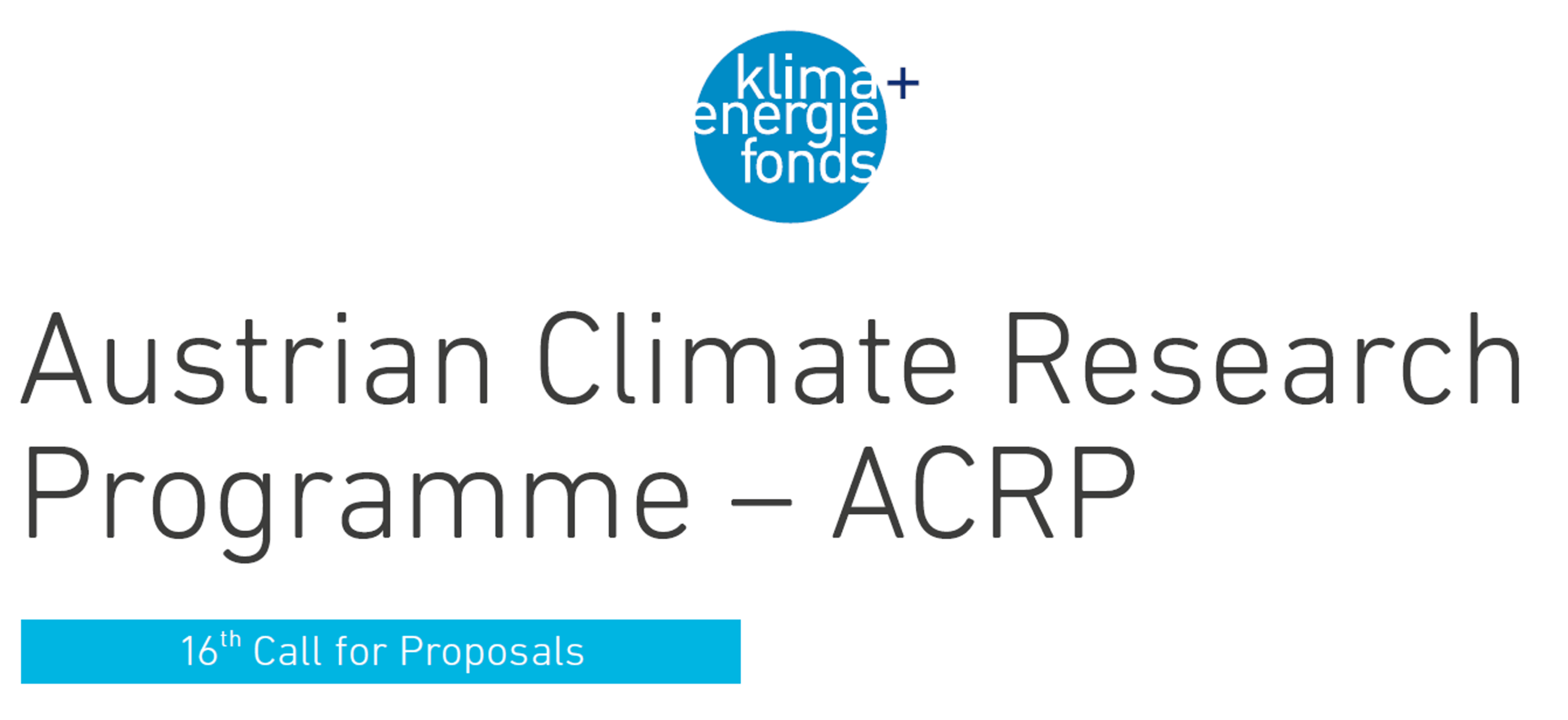 Read more about the article Austrian Climate Research Programme (ACRP) – 16th Call (Austria)