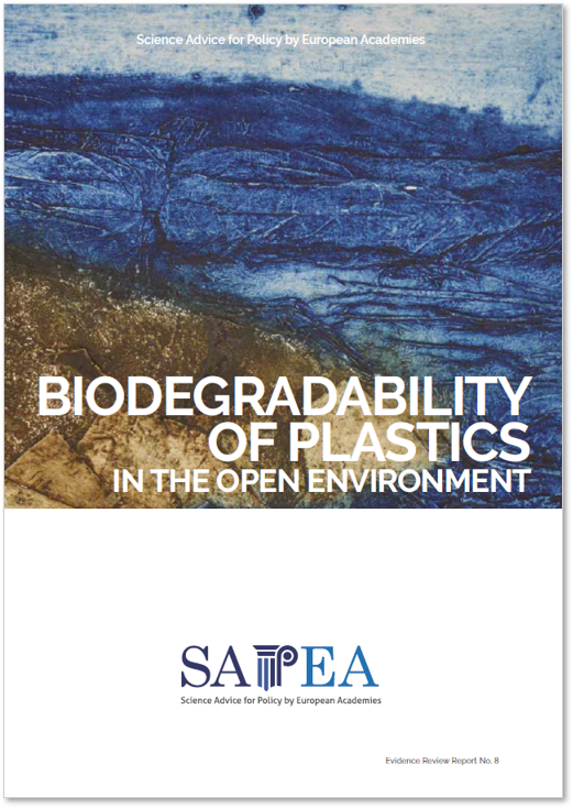 Biodegradability of plastics in the open environment