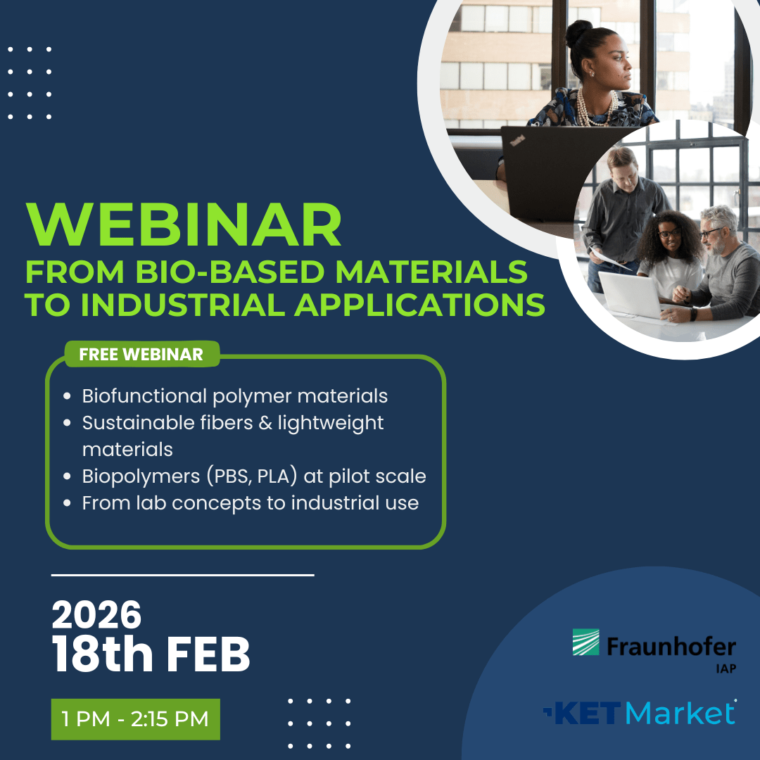 You are currently viewing Webinar: Bioeconomy – Biobased Materials from Synthesis to Industrial Processing